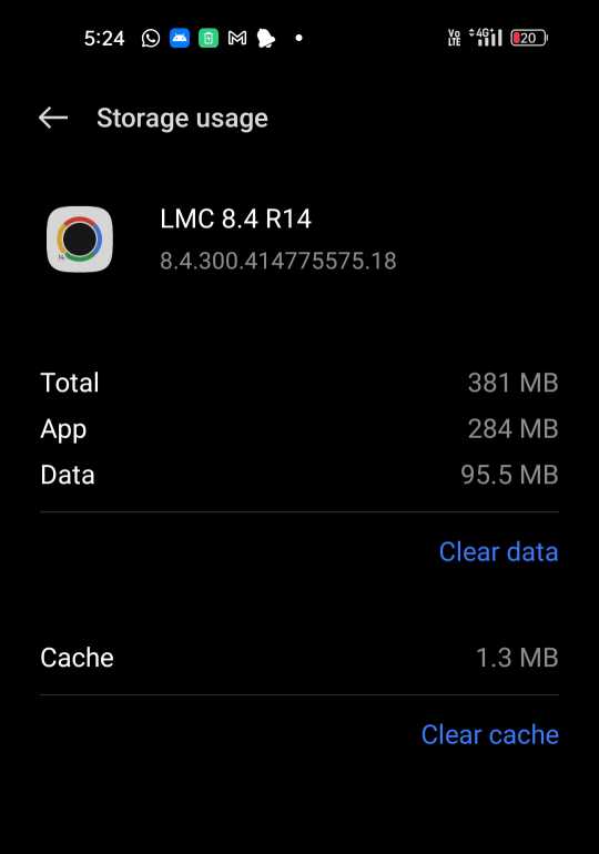 LMC 8.4 Clear Cache